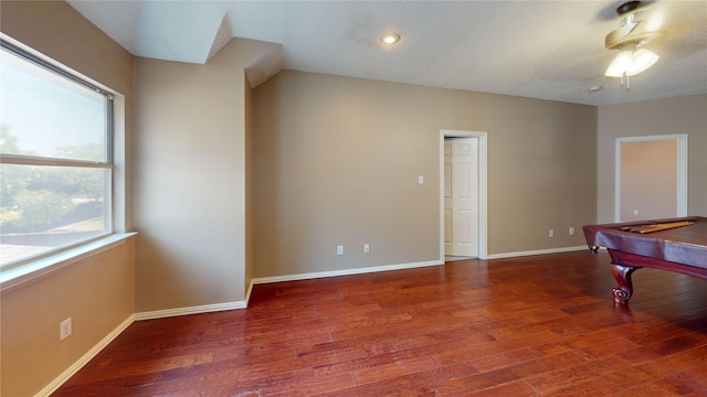 5205 Promise Land Dr, Frisco, TX 75035 - rec room with wood finished floors, baseboards, and billiards table