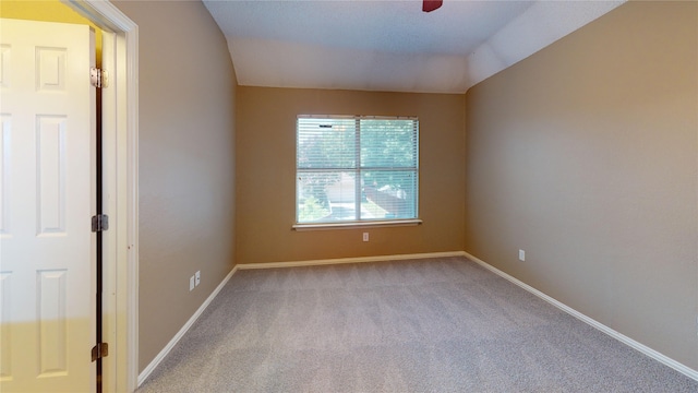 5205 Promise Land Dr, Frisco, TX 75035 - spare room with carpet flooring, baseboards, and lofted ceiling