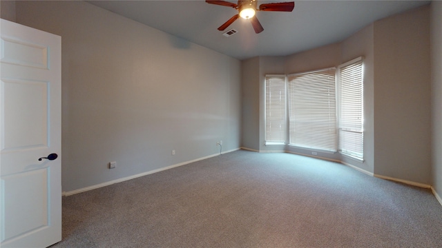 5205 Promise Land Dr, Frisco, TX 75035 - spare room featuring ceiling fan, baseboards, and carpet floors