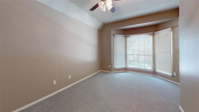 5205 Promise Land Dr, Frisco, TX 75035 - empty room with a ceiling fan, carpet flooring, a textured ceiling, and baseboards
