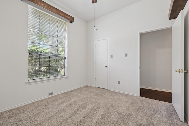 6509 Parkridge Dr, Sachse, TX 75048 - unfurnished room with carpet flooring, baseboards, and ceiling fan