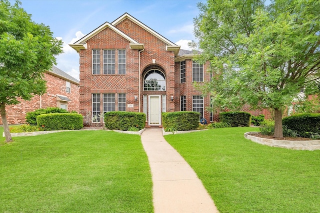 3705 Skyline Dr, Plano, TX 75025 - view of front of property with a front yard and brick siding