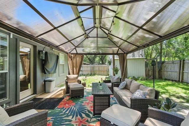 945 Lake Ridge Dr, Azle, TX 76020 - fenced backyard with an outdoor living space and a gazebo