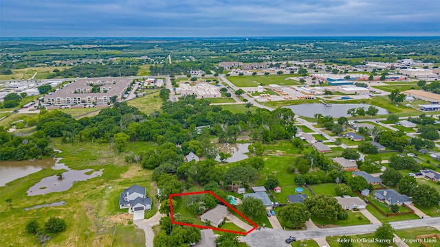 906 Pear Ct, Joshua, TX 76058 - view of property location with a large body of water and property boundaries highlighted