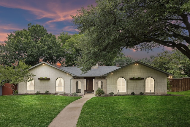 6607 Leameadow Dr, Dallas, TX 75248 - view of front of property featuring brick siding and roof with shingles