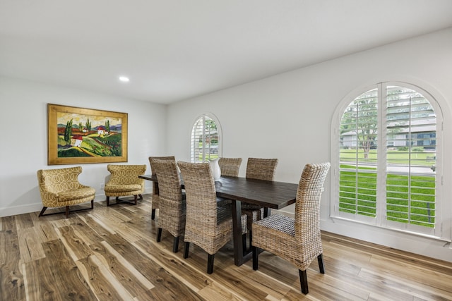 6607 Leameadow Dr, Dallas, TX 75248 - dining area with light wood-style flooring, baseboards, and recessed lighting