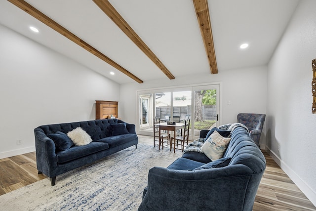 6607 Leameadow Dr, Dallas, TX 75248 - living area with wood finished floors, recessed lighting, and baseboards
