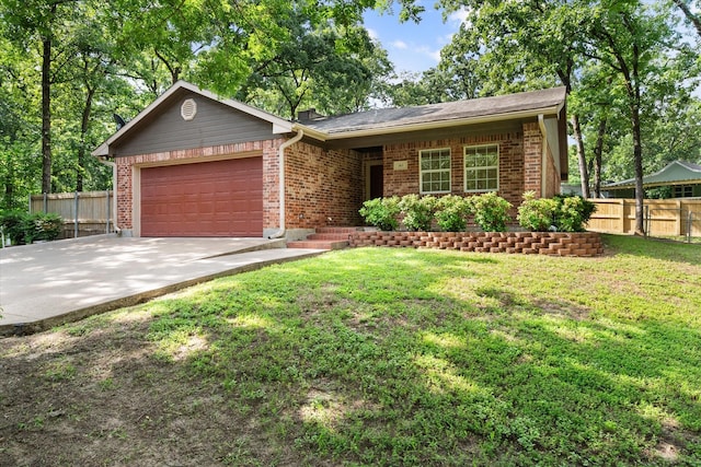 143 Doe Run Rd, Gun Barrel City, TX 75156 - single story home with brick siding, an attached garage, and driveway