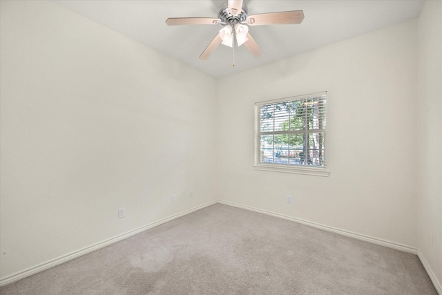 143 Doe Run Rd, Gun Barrel City, TX 75156 - carpeted spare room featuring baseboards and ceiling fan