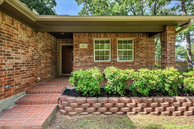 143 Doe Run Rd, Gun Barrel City, TX 75156 - property entrance with brick siding