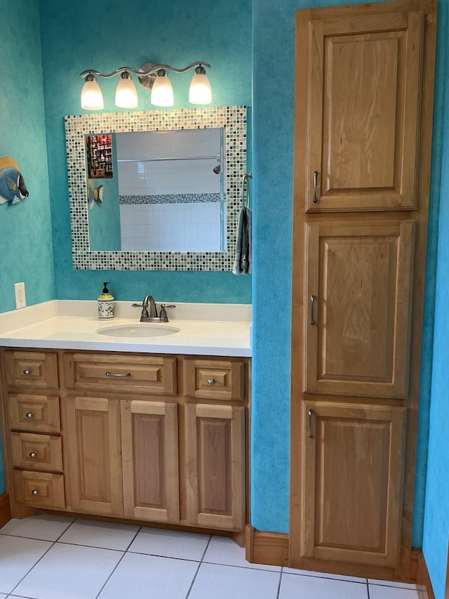 2250 Vz County Road 2301, Canton, TX 75103 - full bathroom featuring vanity, tile patterned floors, and a shower