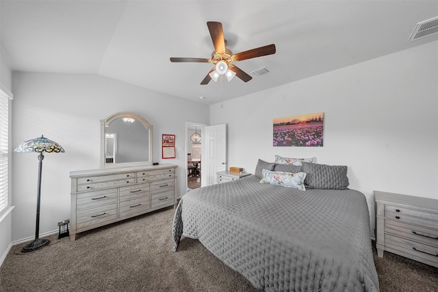 3128 Autry Rd, Lorena, TX 76655 - carpeted bedroom with a ceiling fan and lofted ceiling