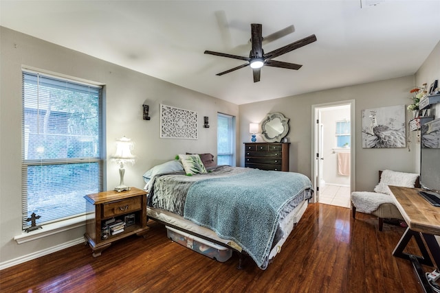 4920 Brookhollow Dr, Sachse, TX 75048 - bedroom with multiple windows, wood finished floors, and baseboards