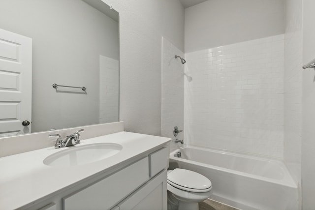 1426 Red Clover Ave, Van Alstyne, TX 75495 - bathroom with vanity, toilet, and tub / shower combination