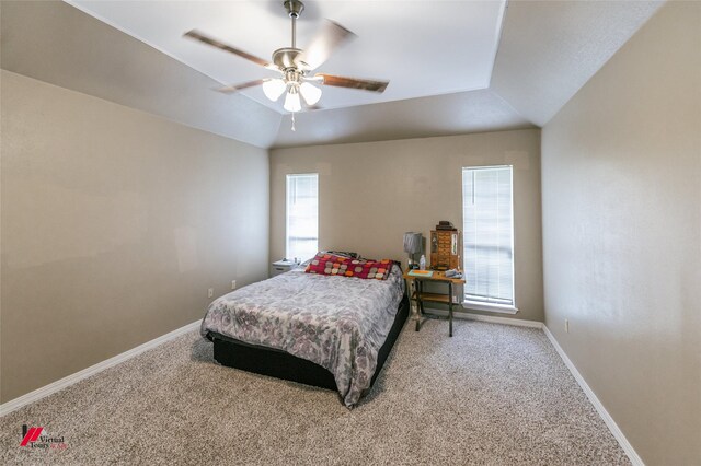 6008 Pepperwood Cir, Bossier City, LA 71111 - bedroom with carpet flooring, baseboards, and a ceiling fan