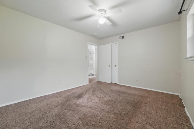 325 Belmont St, Hurst, TX 76053 - carpeted spare room featuring a ceiling fan and baseboards