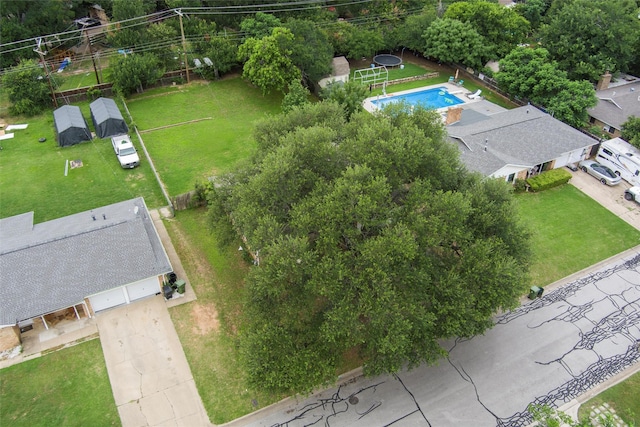 325 Belmont St, Hurst, TX 76053 - drone / aerial view of a pool