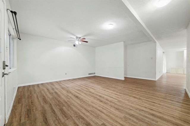 325 Belmont St, Hurst, TX 76053 - bonus room featuring a ceiling fan and wood finished floors