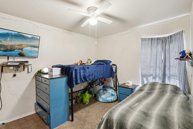 110 Apache Trl, Alvarado, TX 76009 - carpeted bedroom featuring ceiling fan and baseboards