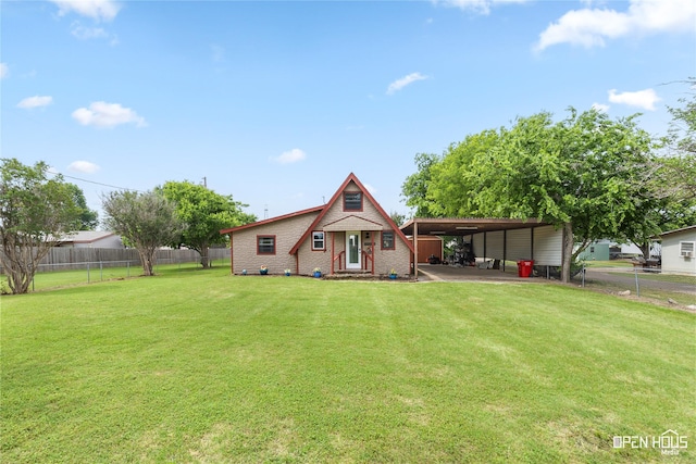 367 Penobscot Trl, Henrietta, TX 76365 - a-frame style home featuring a carport