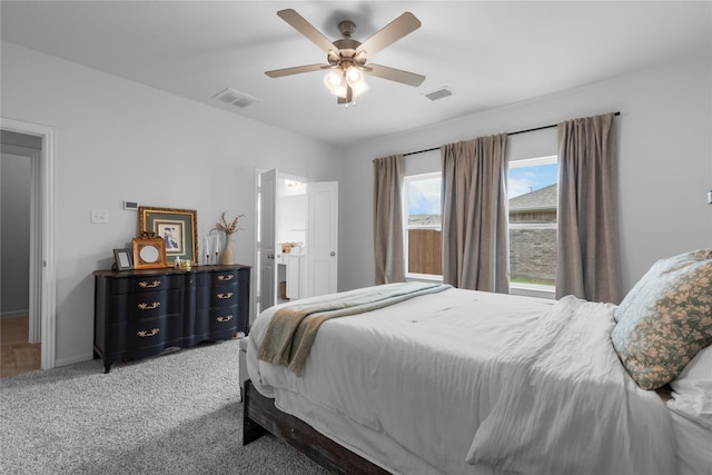 2939 Peony Dr, Sherman, TX 75092 - carpeted bedroom featuring a ceiling fan and baseboards