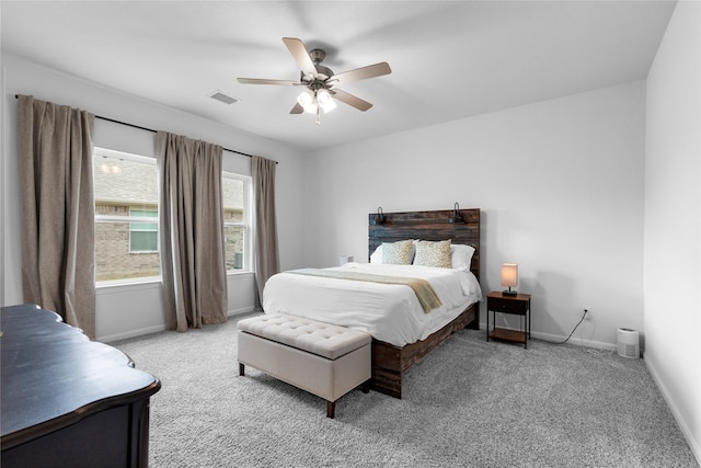 2939 Peony Dr, Sherman, TX 75092 - bedroom featuring carpet flooring, baseboards, and ceiling fan