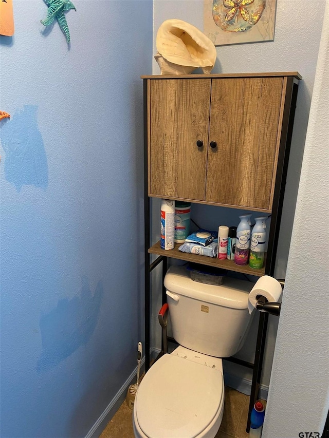2620 N State Highway 37, Quitman, TX 75783 - bathroom with toilet and tile patterned floors