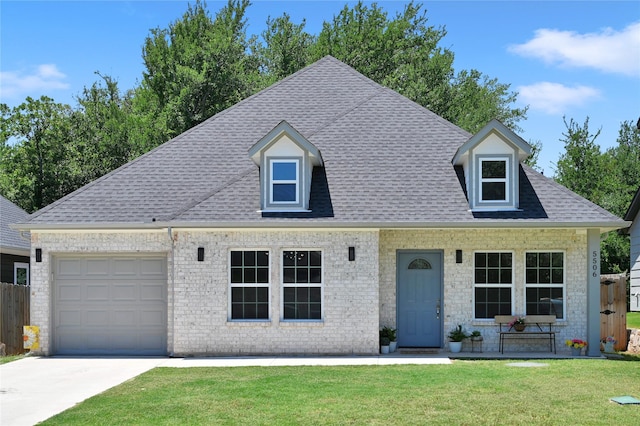 5506 Cold Water Trl, Granbury, TX 76048 - view of front of property featuring roof with shingles, an attached garage, driveway, and brick siding