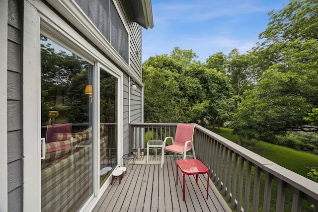 9222 Church Rd Unit 108, Dallas, TX 75231 - deck with view of wooded area