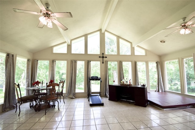 738 Westwood Dr, Marlin, TX 76661 - sunroom featuring tile patterned flooring and plenty of natural light