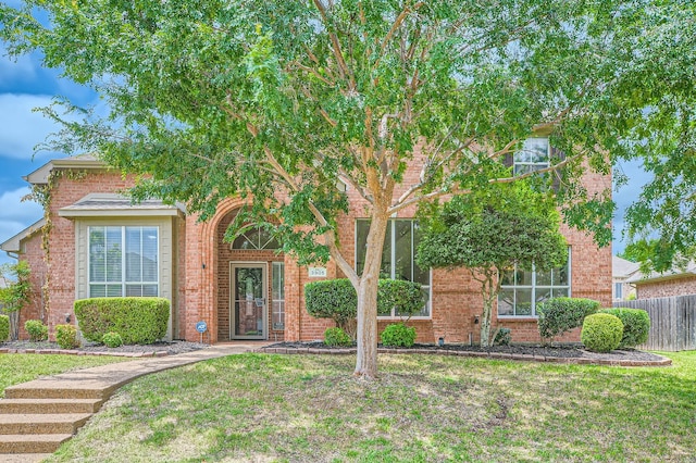 3905 Lakeside Dr, Rowlett, TX 75088 - obstructed view of property featuring brick siding