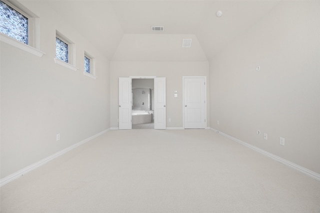 4104 Portola Dr, Mckinney, TX 75070 - unfurnished room with light colored carpet and high vaulted ceiling