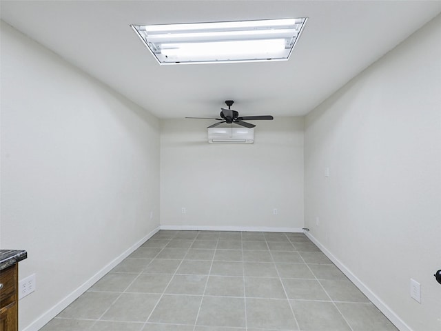 7275 Fm 455 W, Sanger, TX 76266 - empty room with light tile patterned floors, a ceiling fan, and baseboards