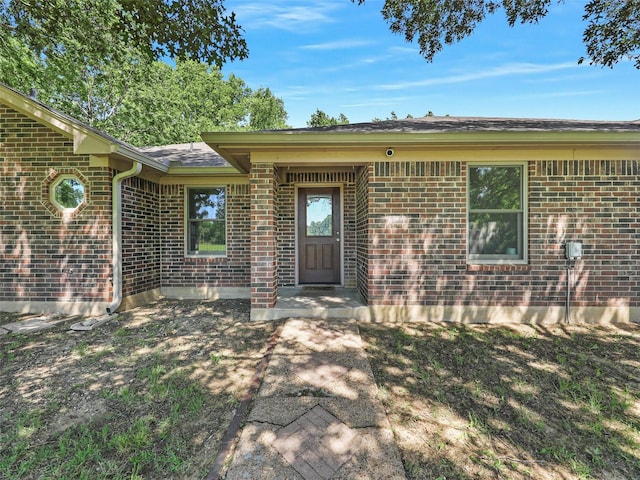 7275 Fm 455 W, Sanger, TX 76266 - property entrance with brick siding