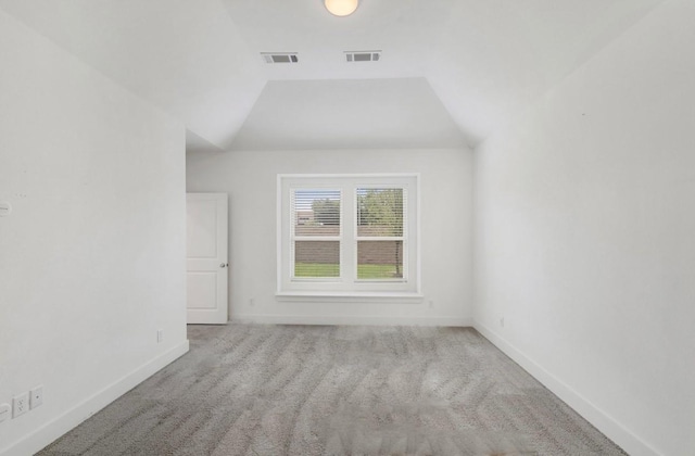 1721 Horseshoe Ln, Van Alstyne, TX 75495 - additional living space with carpet, baseboards, and vaulted ceiling