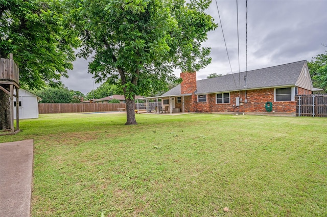 3601 Scranton Dr, Richland Hills, TX 76118 - view of yard featuring a patio area