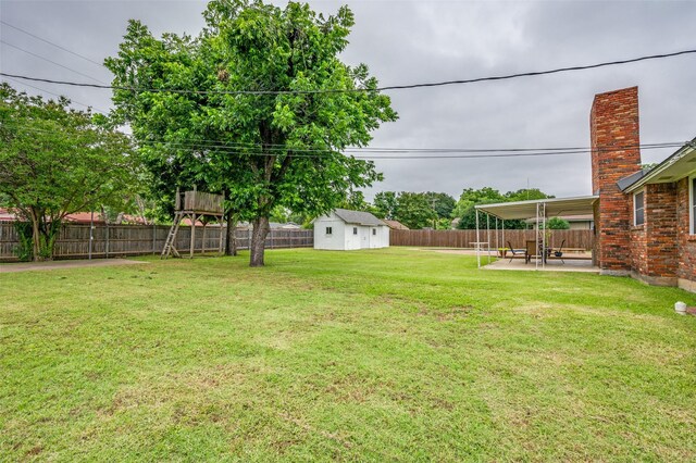 3601 Scranton Dr, Richland Hills, TX 76118 - view of yard with a patio area and a playground