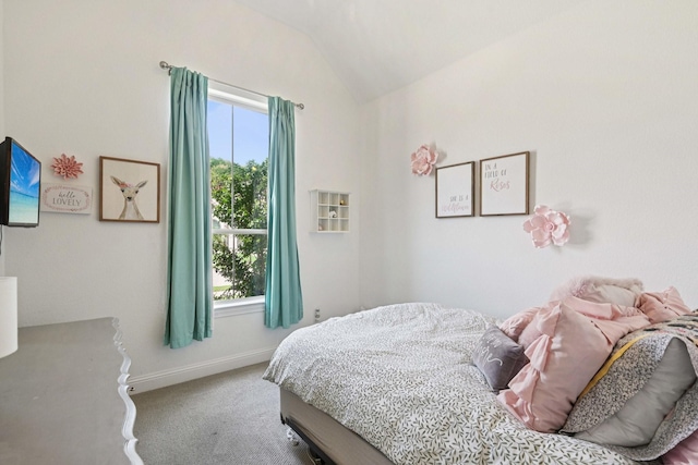 2816 Middleton Dr, Melissa, TX 75454 - carpeted bedroom with lofted ceiling and baseboards