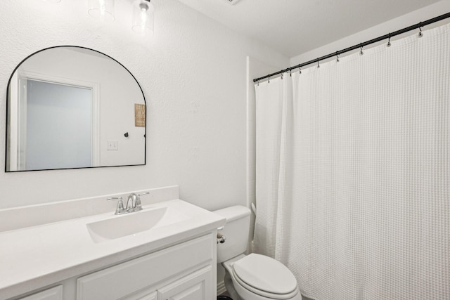 2816 Middleton Dr, Melissa, TX 75454 - full bathroom featuring vanity, toilet, and curtained shower