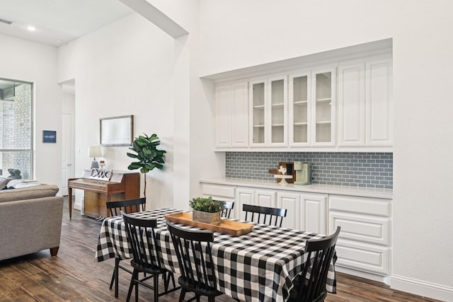 2816 Middleton Dr, Melissa, TX 75454 - dining space featuring dark wood-style flooring and baseboards