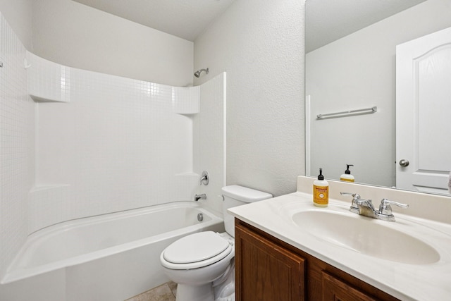 147 Cantle, Waxahachie, TX 75165 - full bathroom featuring toilet, vanity, and shower / bath combination