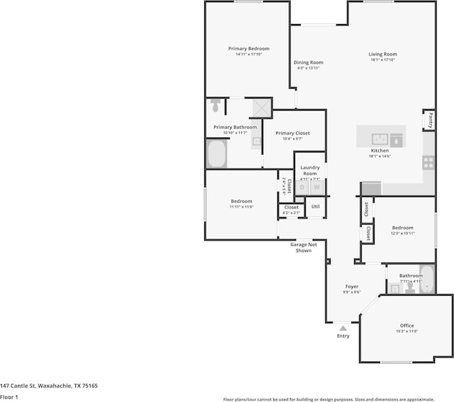 147 Cantle, Waxahachie, TX 75165 - property floor plan