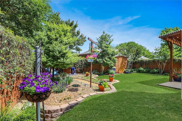 2904 Coventry Ln, Mckinney, TX 75069 - view of yard featuring a pergola