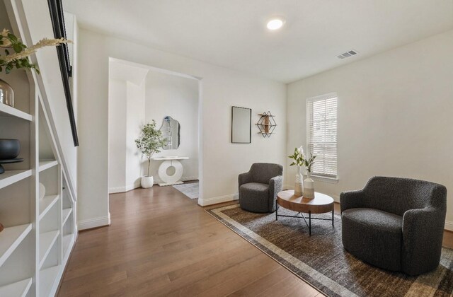 2414 Seth Dr, Midlothian, TX 76065 - living area with wood finished floors and baseboards
