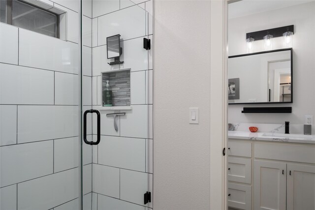 207 Wales Dr, Pottsboro, TX 75076 - full bath featuring a stall shower and vanity