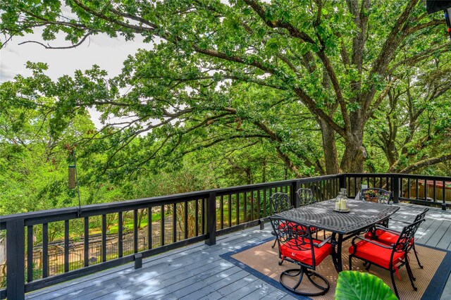 207 Wales Dr, Pottsboro, TX 75076 - deck with outdoor dining area