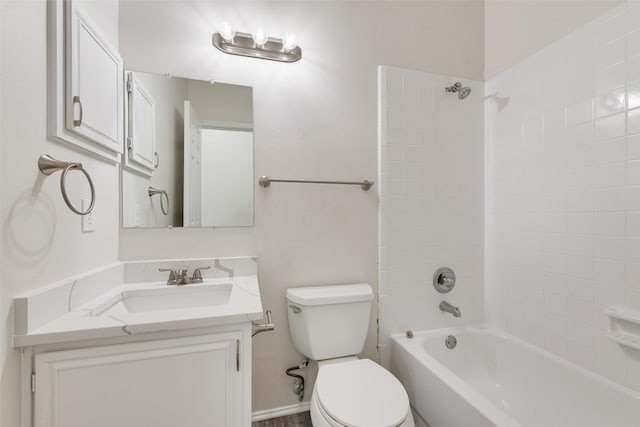 1326 Rosewood Ln, Lancaster, TX 75146 - full bathroom featuring toilet, vanity, and  shower combination