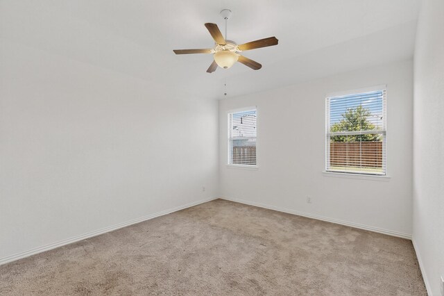 3804 Honeycomb Holw, Melissa, TX 75454 - spare room with light colored carpet, healthy amount of natural light, and ceiling fan
