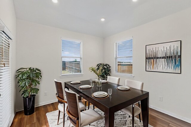 3804 Honeycomb Holw, Melissa, TX 75454 - dining room with wood finished floors, baseboards, and recessed lighting
