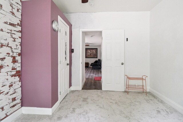 2704 Travis Ave, Fort Worth, TX 76110 - hallway with carpet and baseboards